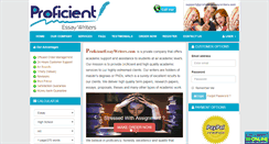 Desktop Screenshot of proficientessaywriters.com